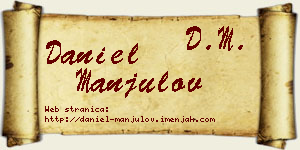 Daniel Manjulov vizit kartica